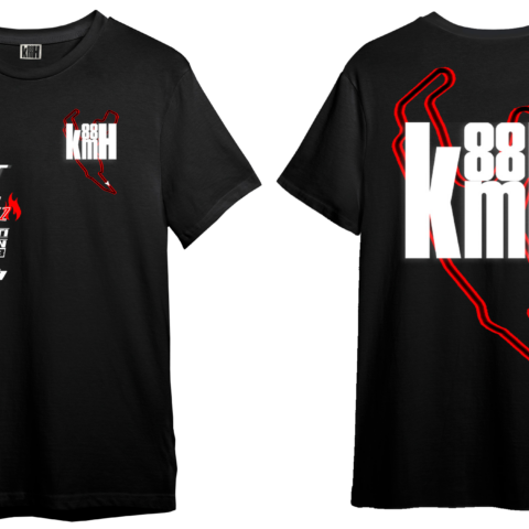 88KmH Racing T-shirt Black